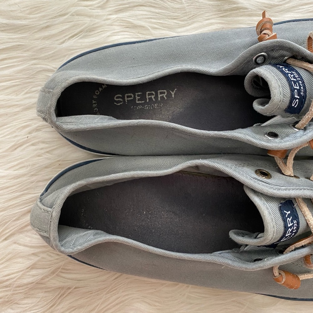 Sperry Gray Pier View Sneaker Slip On Shoes - Picture 5 of 8